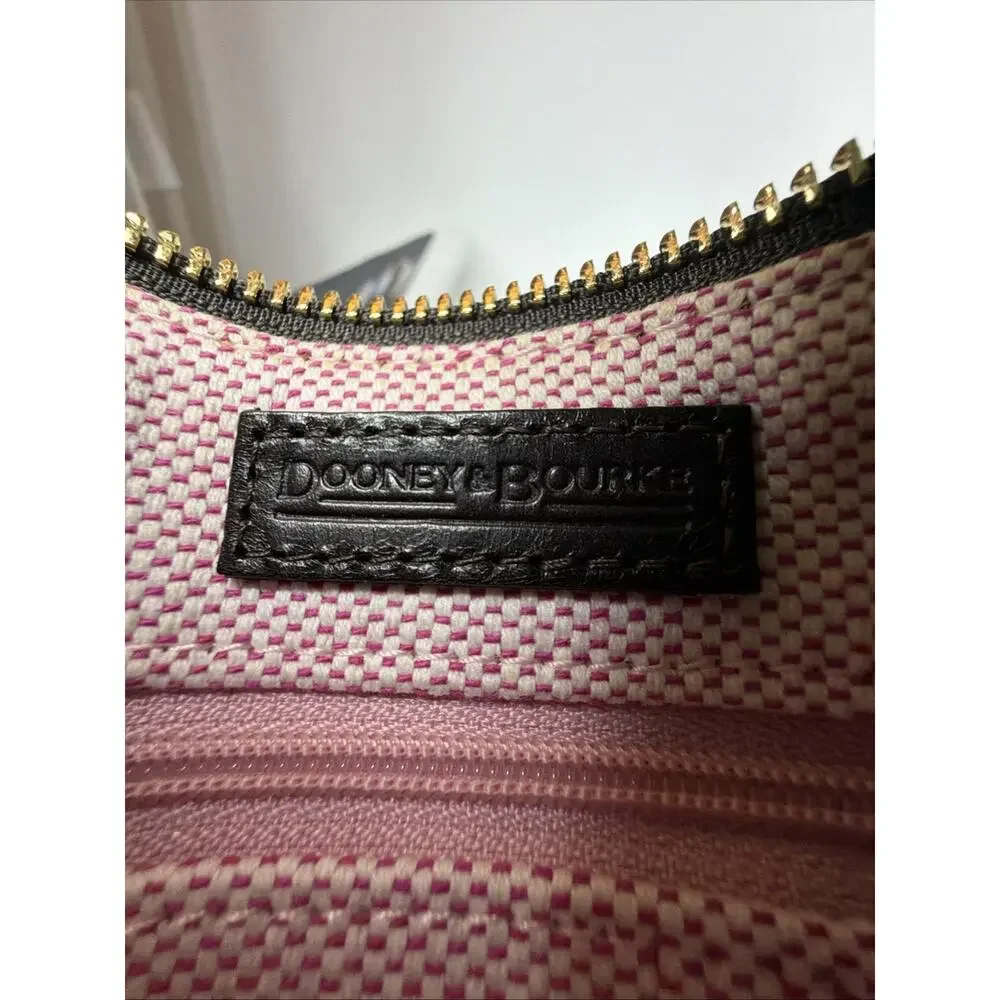 Vintage Dooney & Bourke Giraffe Print Leather Hobo Shoulder Bag Y2K Excellent
